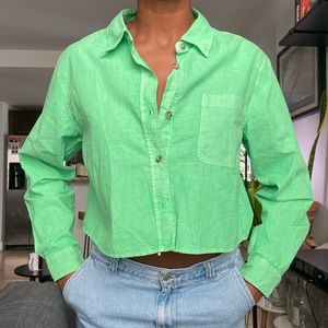 Green Button Down Shirt